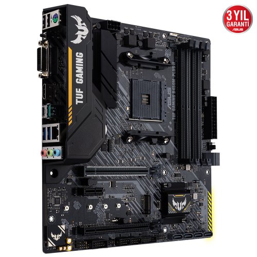Asus TUF GAMING B450M-PLUS II AMD B450 Soket AM4 DDR4 4400(OC)MHz mATX Gaming (Oyuncu) Anakart