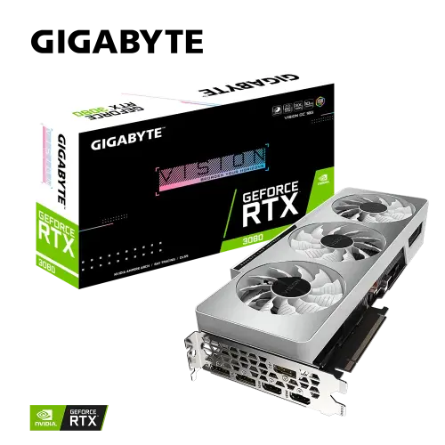 Gigabyte GeForce RTX 3080 Vision OC 10G LHR GV-N3080VISION OC-10GD 10GB GDDR6X 320Bit DX12 Gaming (Oyuncu) Ekran Kartı