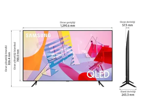 Samsung QE-58Q60T 58 inç 147 Ekran Uydu Alıcılı 4K Ultra HD Smart QLED TV