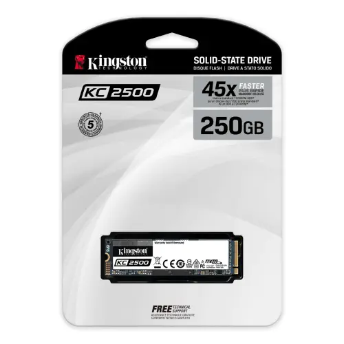 Kingston KC2500 SKC2500M8/250G 250GB 3500/1200MB/s NVMe M.2 SSD Disk