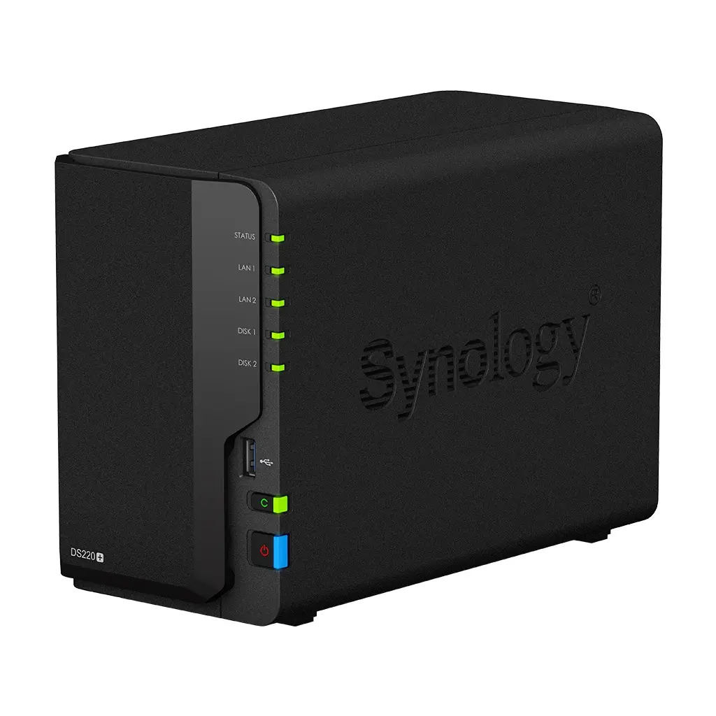 Synology DS220+ NAS 3.5″ 2 Yuvalı Nas Depolama Ünitesi