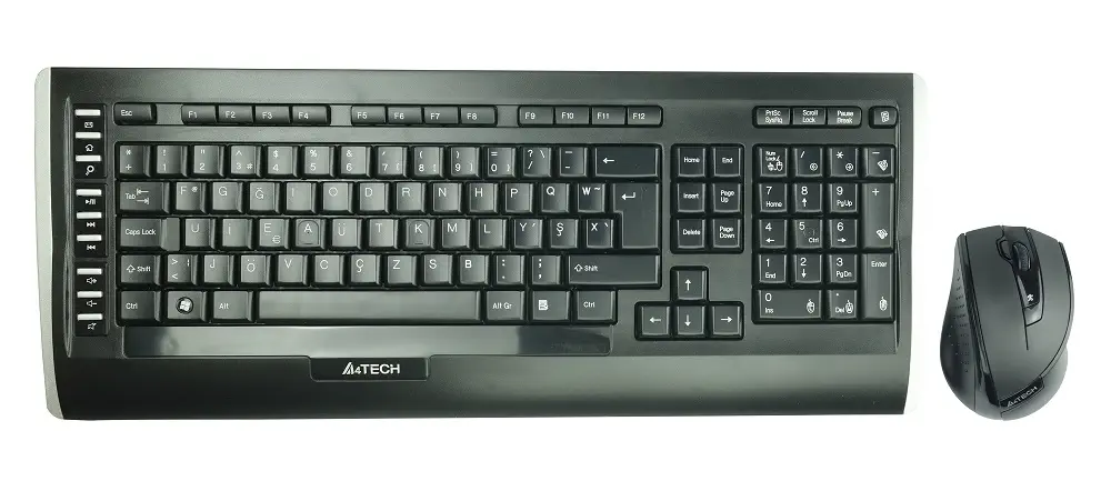 A4-Tech 9300F Kablosuz TR F VTrack Klavye Mouse Seti
