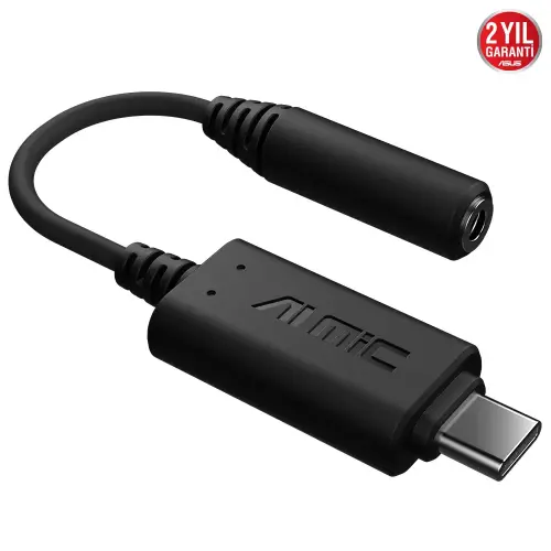 Asus AI NC MIC ADAPTER/USB-A USB-C - 3.5 mm Gürültü Engelleyici Mikrofon Adaptörü
