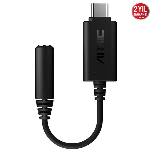 Asus AI NC MIC ADAPTER/USB-A USB-C - 3.5 mm Gürültü Engelleyici Mikrofon Adaptörü