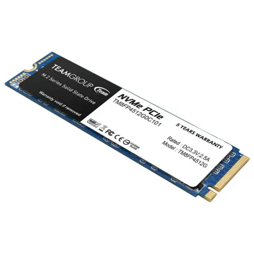 Team MP34 512GB 3400/2000MB/s NVMe PCIe Gen3x4 M.2 SSD Disk (TM8FP4512G0C101)