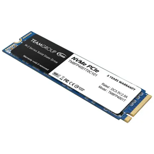 Team MP34 1TB 3400/2900MB/s NVMe PCIe Gen3x4 M.2 SSD Disk (TM8FP4001T0C101)