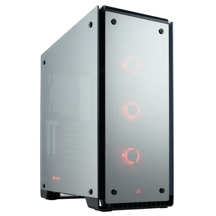 Corsair Crystal 570X RGB Mirror Black CC-9011126-WW USB 3.1 Type-C Temperli Cam ATX Mid-Tower Gaming (Oyuncu) Kasa
