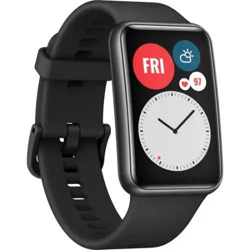 Huawei Watch Fit 1.64″ AMOLED Ekran Suya Dayanıklı Siyah Akıllı Saat