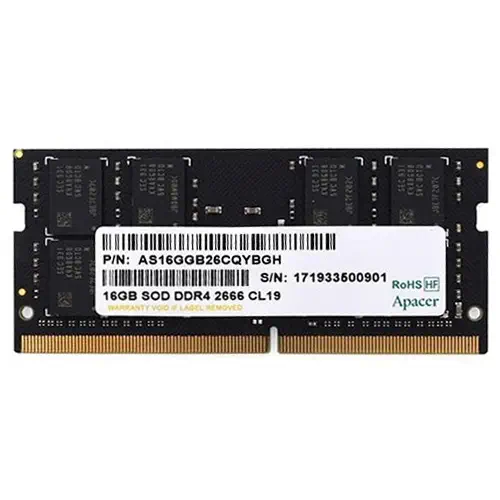 Apacer 16GB (1x16GB) 2666MHz CL19 DDR4 Notebook Ram (ES.16G2V.GNH)