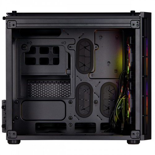 Corsair Crystal Series 280X RGB CC-9011135-WW USB 3.0 Temperli Cam Siyah Micro-ATX Gaming (Oyuncu) Kasa