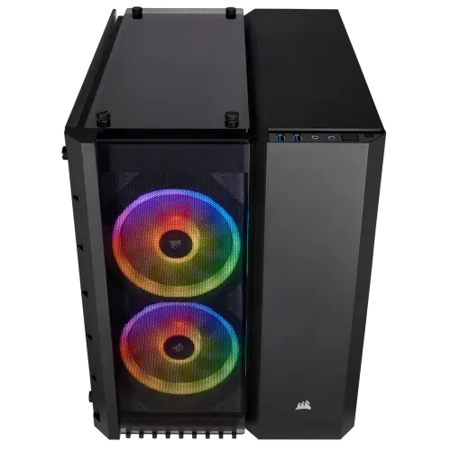 Corsair Crystal Series 280X RGB CC-9011135-WW USB 3.0 Temperli Cam Siyah Micro-ATX Gaming (Oyuncu) Kasa