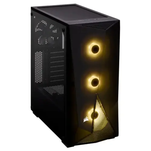 Corsair Carbide Spec-Delta RGB CC-9020124-EU Dahili 650W PSU’lu USB 3.0 Temperli Cam ATX Mid-Tower Gaming (Oyuncu) Kasa