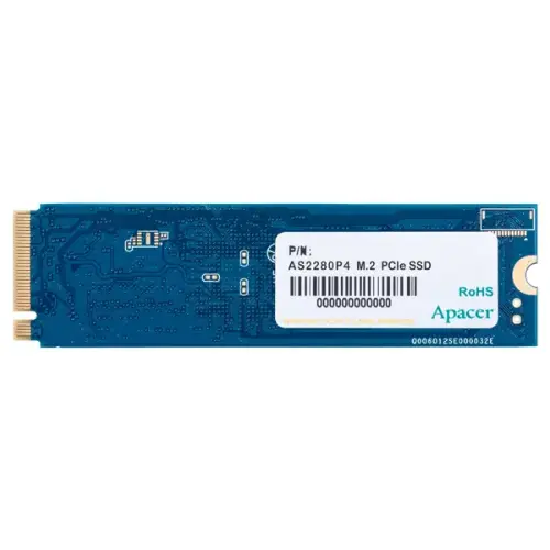 Apacer AS2280P4 256GB 2100/1300MB/s NVMe PCIe Gen3x4 M.2 SSD Disk (AP256GAS2280P4-1)