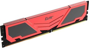 Team Elite Plus 16GB (1x16GB) DDR4 3200MHz CL22 Kırmızı-Siyah Ram