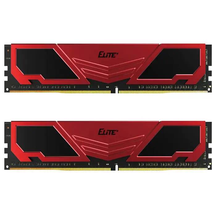 Team Elite Plus Red&Black 32GB (2x16GB) 3200MHz CL22 DDR4 Ram (TPRD432G3200HC22DC01)