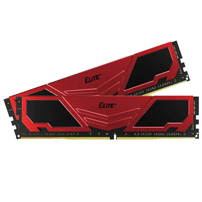 Team Elite Plus Red&Black 32GB (2x16GB) 3200MHz CL22 DDR4 Ram (TPRD432G3200HC22DC01)