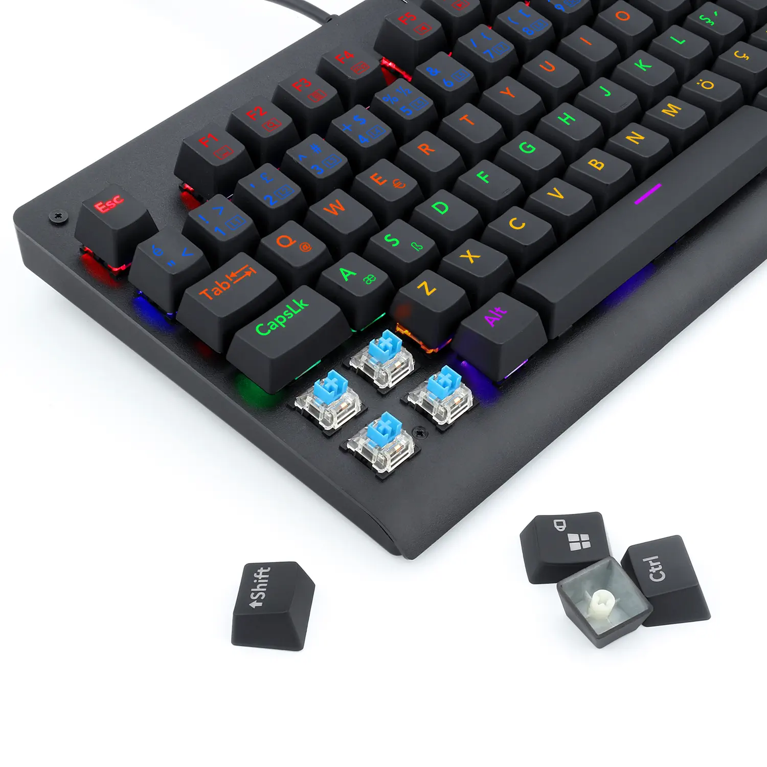 Redragon K568 RGB Dark Avenger Red Switch Mekanik Gaming (Oyuncu) Klavye
