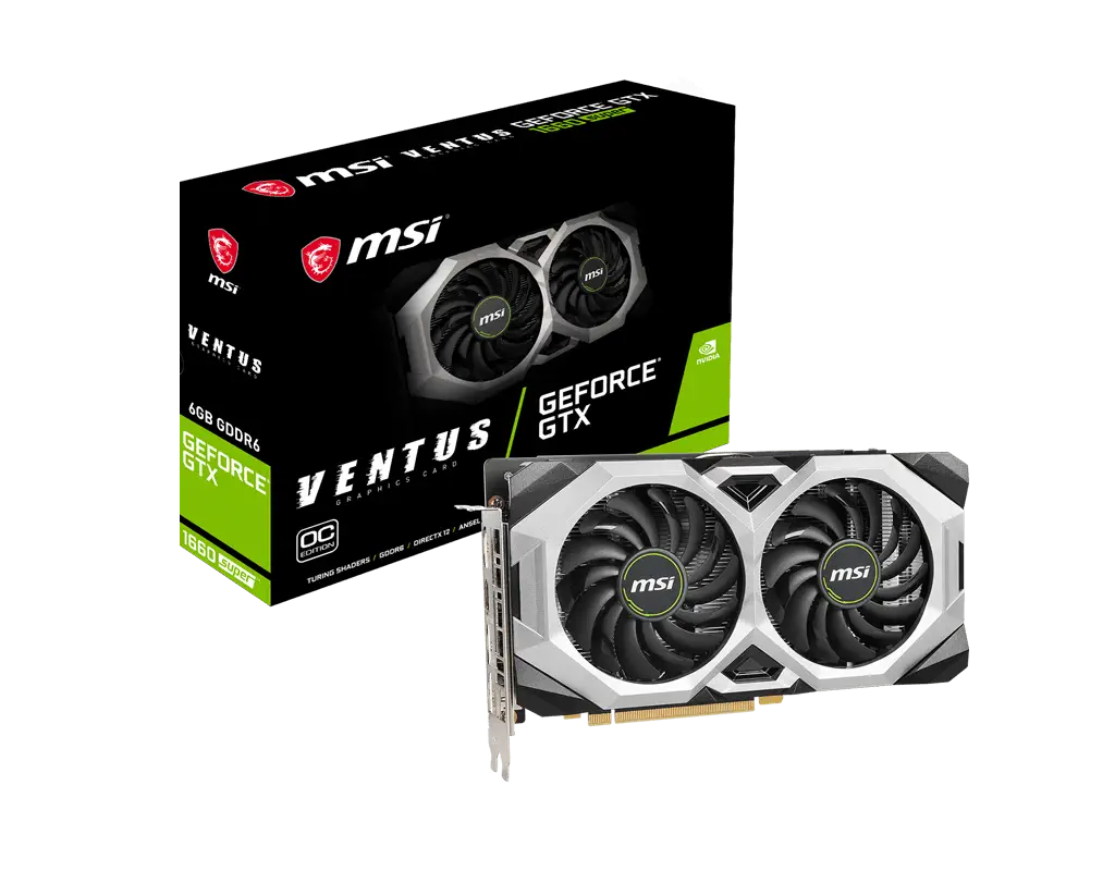 MSI GeForce GTX 1660 Super Ventus OC 6GB GDDR6 192Bit DX12 Gaming (Oyuncu) Ekran Kartı