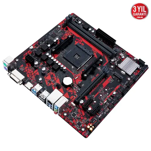 ASUS B450M-DRAGON AMD B450 Soket AM4 DDR4 4400(OC)MHz mATX Gaming (Oyuncu) Anakart