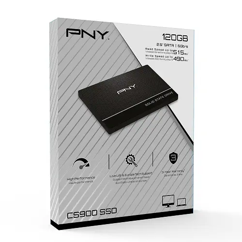 PNY CS900 120GB 515/490MB/s 2.5″ SATA3 SSD Disk (SSD7CS900-120-PB)
