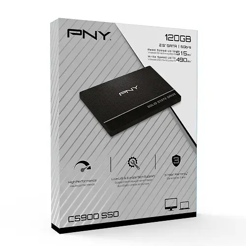 PNY CS900 120GB 515/490MB/s 2.5″ SATA3 SSD Disk (SSD7CS900-120-PB)