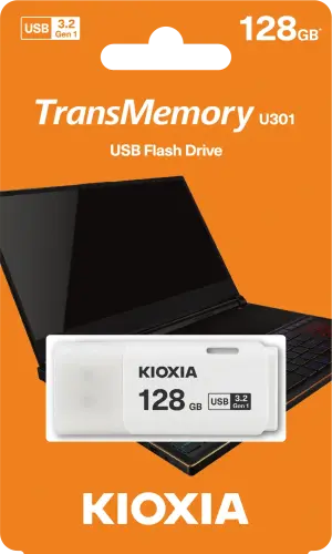 Kioxia TransMemory U301 LU301W128GG4 128GB USB 3.2 Flash Bellek