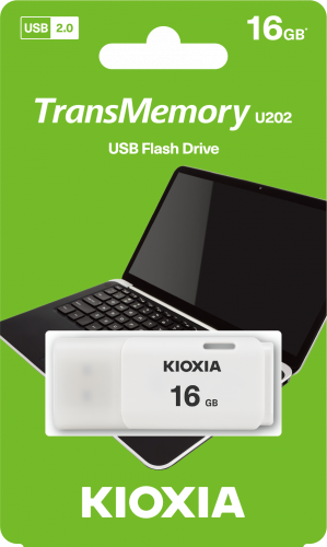 Kioxia TransMemory U202 LU202W016GG4 16GB USB 2.0 Flash Bellek