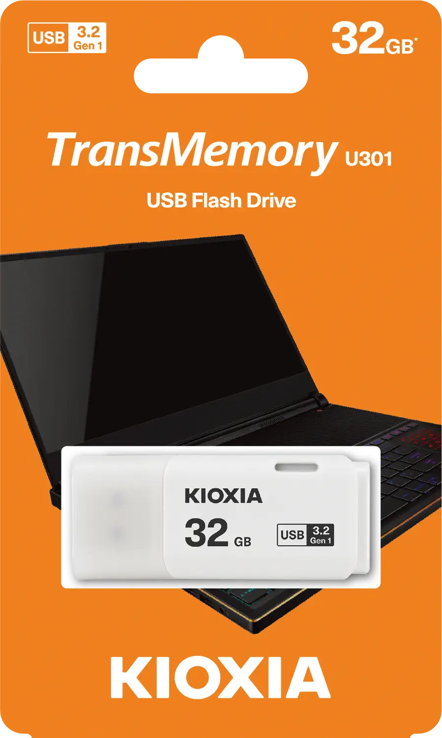 Kioxia TransMemory U301 LU301W032GG4 32GB USB 3.2 Flash Bellek