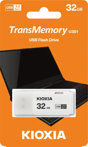 Kioxia TransMemory U301 LU301W032GG4 32GB USB 3.2 Flash Bellek