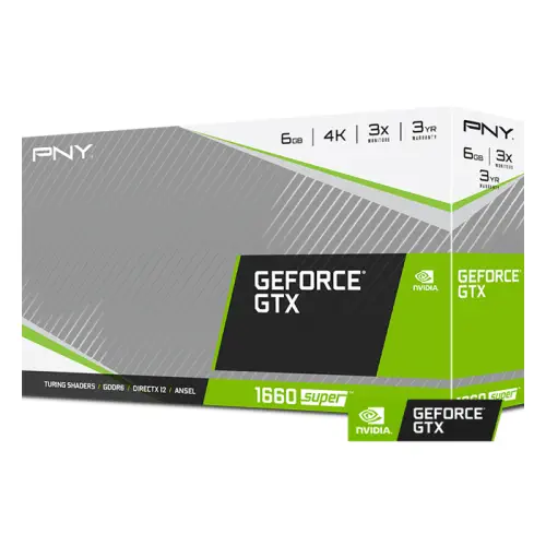 PNY GeForce GTX 1660 Super Dual Fan VCG16606SDFPPB 6GB GDDR6 192Bit DX12 Gaming Ekran Kartı
