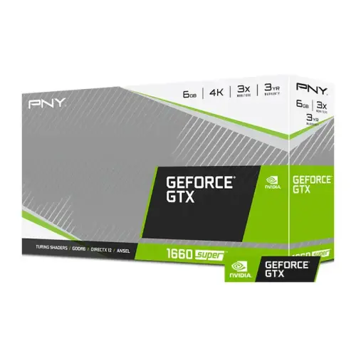 PNY GeForce GTX 1660 Super Single Fan VCG16606SSFPPB 6GB GDDR6 192Bit DX12 Gaming Ekran Kartı