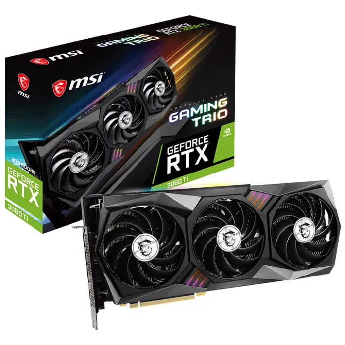 MSI GeForce RTX 3060 Ti GAMING TRIO 8GB GDDR6 256Bit DX12 Gaming (Oyuncu) Ekran Kartı