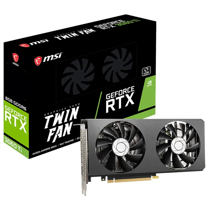 MSI GeForce RTX 3060 Ti Twin Fan 8GB GDDR6 256Bit DX12 Gaming (Oyuncu) Ekran Kartı