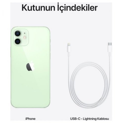 iPhone 12 256GB MGJL3TU/A Yeşil Cep Telefonu - Distribütör Garantili