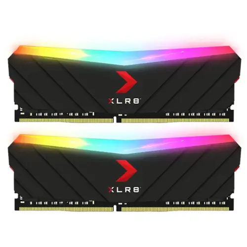 PNY XLR8 Gaming EPIC-X RGB 16GB (2x8GB) 3200MHz CL16 DDR4 Gaming Ram (MD16GK2D4320016XRGB)