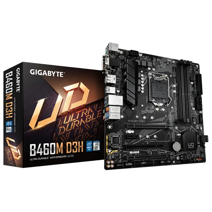 Gigabyte B460M D3H Intel B460 Soket 1200 DDR4 2933MHz mATX Gaming (Oyuncu) Anakart