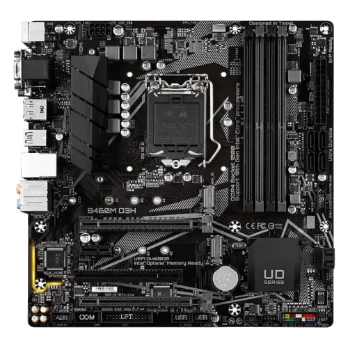 Gigabyte B460M D3H Intel B460 Soket 1200 DDR4 2933MHz mATX Gaming (Oyuncu) Anakart