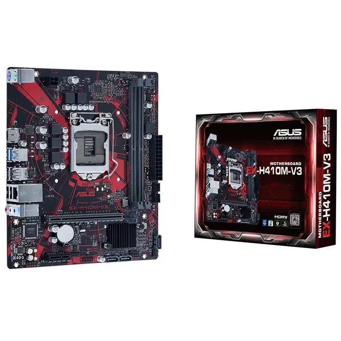 Asus EX-H410M-V3 Intel H410 Soket 1200 DDR4 2933MHz mATX Gaming Anakart