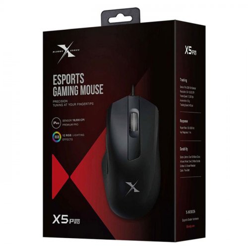 Bloody X5 Pro 16.000 CPI 9 Tuş Optik RGB Kablolu Siyah Gaming (Oyuncu ...