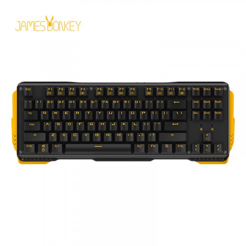 James Donkey 619S Sarı Aydınlatmalı Black/Blue Switch İng Q USB Gaming 87 Tuş Mekanik Klavye