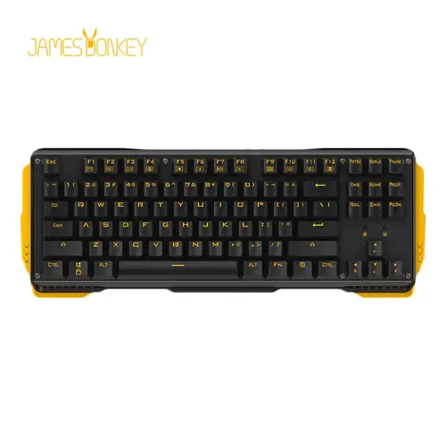 James Donkey 619S Sarı Aydınlatmalı Black/Blue Switch İng Q USB Gaming 87 Tuş Mekanik Klavye