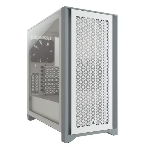 Corsair 4000D AirFlow CC-9011201-WW USB 3.1 Temperli Cam Beyaz ATX Mid-Tower Gaming (Oyuncu) Kasa