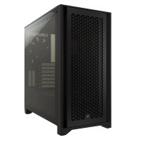 Corsair 4000D AirFlow CC-9011200-WW USB 3.1 Temperli Cam Siyah ATX Mid-Tower Gaming (Oyuncu) Kasa