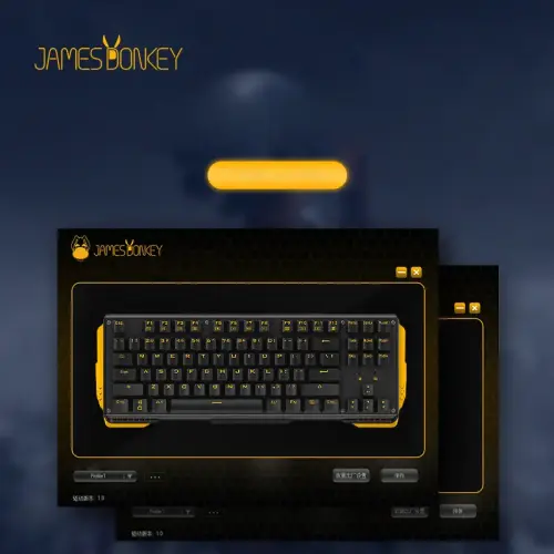 James Donkey 619S Sarı Aydınlatmalı Black/Red Switch İng Q USB Gaming 87 Tuş Mekanik Klavye