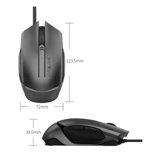 James Donkey 112RS 6200DPI 6 Tuş PMW3327 Sensör RGB Optik Gri Gaming Mouse