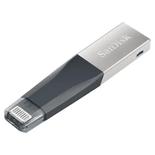 Sandisk iXpand Mini SDIX40N-128G-GN6NE 128GB iPhone Lightning/USB 3.0 Flash Bellek