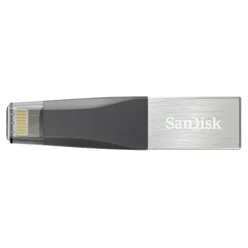 Sandisk iXpand Mini SDIX40N-128G-GN6NE 128GB iPhone Lightning/USB 3.0 Flash Bellek