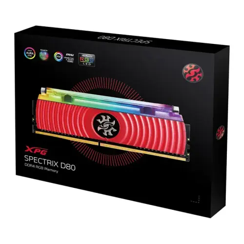 XPG Spectrix D80 AX4U300038G16A-DR80 16GB (2x8GB) DDR4 3000MHz CL16 Sıvı Soğutmalı RGB Gaming (Oyuncu) Ram