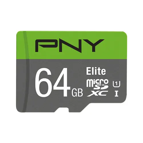 PNY Elite MicroSDXC 64GB 100MB/s Class 10 MicroSD Hafıza Kartı (P-SDUX64U185GW-GE)