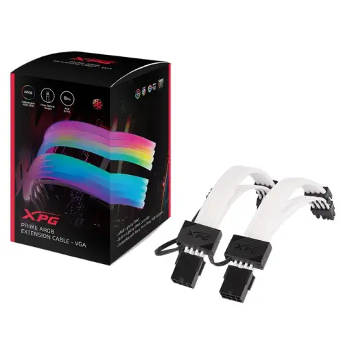 XPG ARGBEXCABLE-VGA-BKCWW VGA 8+8 Pin ARGB Uzatma Kablosu